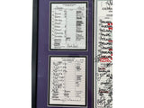 Clint Hurdle Framed Autographed 500th Victory as Rockies Manager Game Used Lineup Card - Player's Closet Project