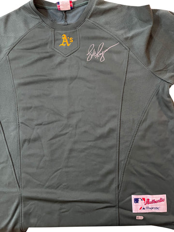 Luke Gregerson Autographed Authentic Oakland A's Warm Up Sweatshirt - Player's Closet Project