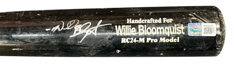 Willie Bloomquist Autographed Bat - Player's Closet Project