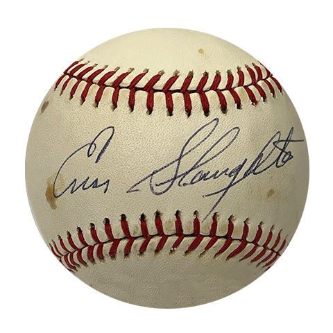 Enos Slaughter Autographed Baseball - Player's Closet Project