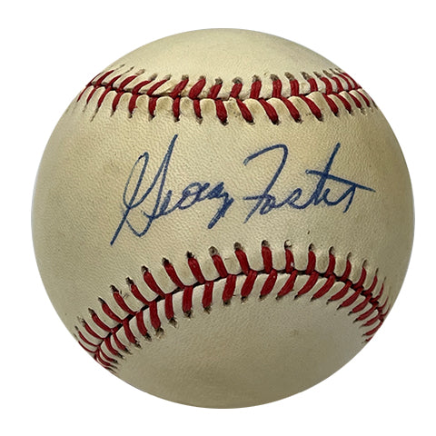 George Foster Autographed Baseball - Player's Closet Project