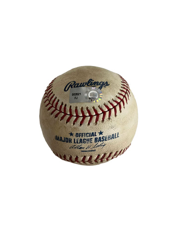 MLB Authenticated Game Used Baseball - Player's Closet Project