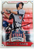 Bradley Zimmer Autographed 2015 Panini Collegiate National Team #15 - Player's Closet Project