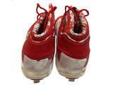 Ryan Howard Autographed Used New Balance Red/Wht Cleats - Player's Closet Project