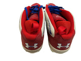 Ryan Howard Autographed Used Under Armor Red/Wht Cleats - Player's Closet Project