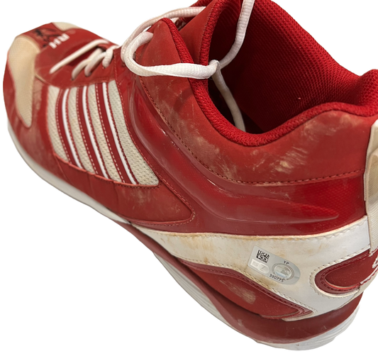 Ryan Howard Autographed Adidas Red/White Left Cleat - Player's Closet Project