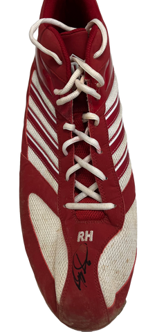 Ryan Howard Autographed Adidas Red/White Right Cleat - Player's Closet Project