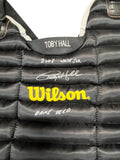 Toby Hall Autographed Game Used Chest Protector - Player's Closet Project