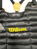 Toby Hall Autographed Game Used Chest Protector - Player's Closet Project