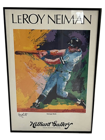 George Brett Autographed LeRoy Neiman Framed Art Print - Player's Closet Project