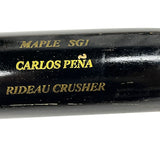 Carlos Pena Autographed Game Used Rideau Crusher Bat - Player's Closet Project