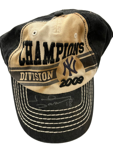 Johnny Damon Autographed 2009 Division Champs Hat - Player's Closet Project