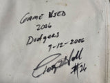 Toby Hall Autographed Game Used Los Angeles Dodgers Pants - Player's Closet Project