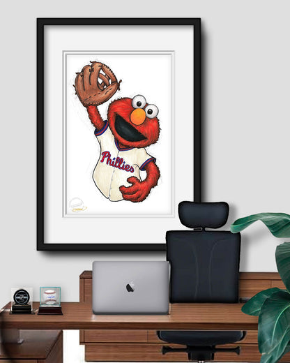 ELMO x MLB Phillies Limited Edition Art Print