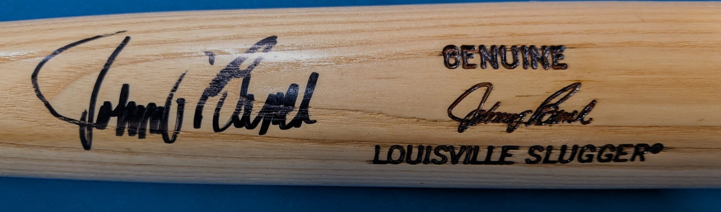 Johnny Bench Autographed Blonde Louisville Slugger Game Model Bat