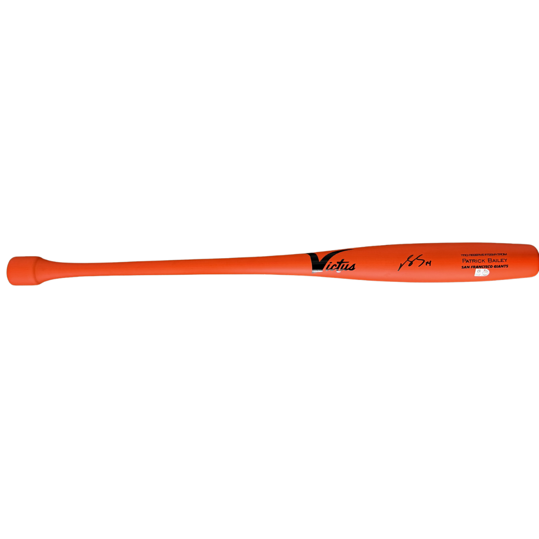 Patrick Bailey Autographed Orange Victus Game Model Bat