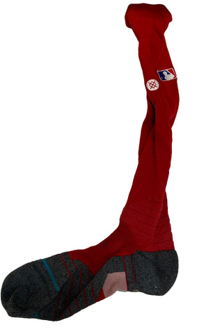 Bradley Zimmer Boston Red Sox Used Sock - Player's Closet Project