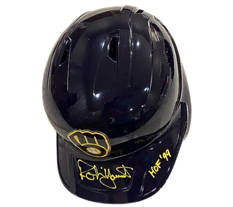 Robin Yount Autographed "HOF 99" Brewers Batting Helmet