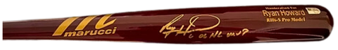 Ryan Howard Autographed "06 NL MVP" Game Model Marucci Bat