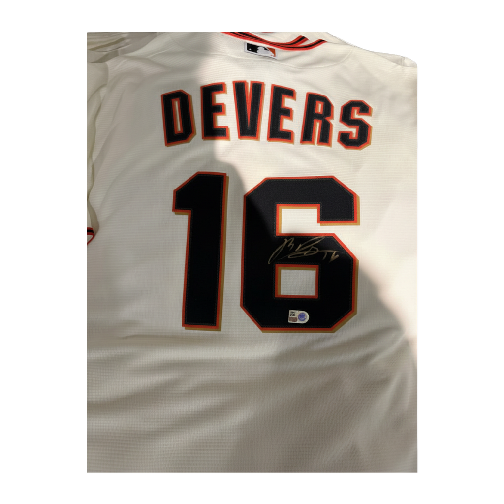 Rafael Devers Autographed Cream San Francisco Giants Replica Jersey