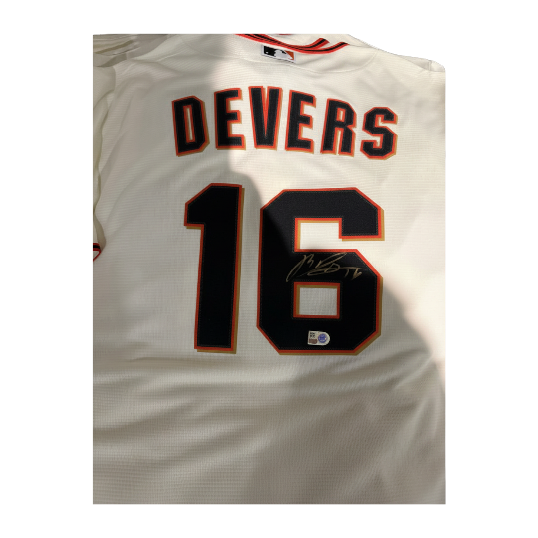 Rafael Devers Autographed Cream San Francisco Giants Replica Jersey