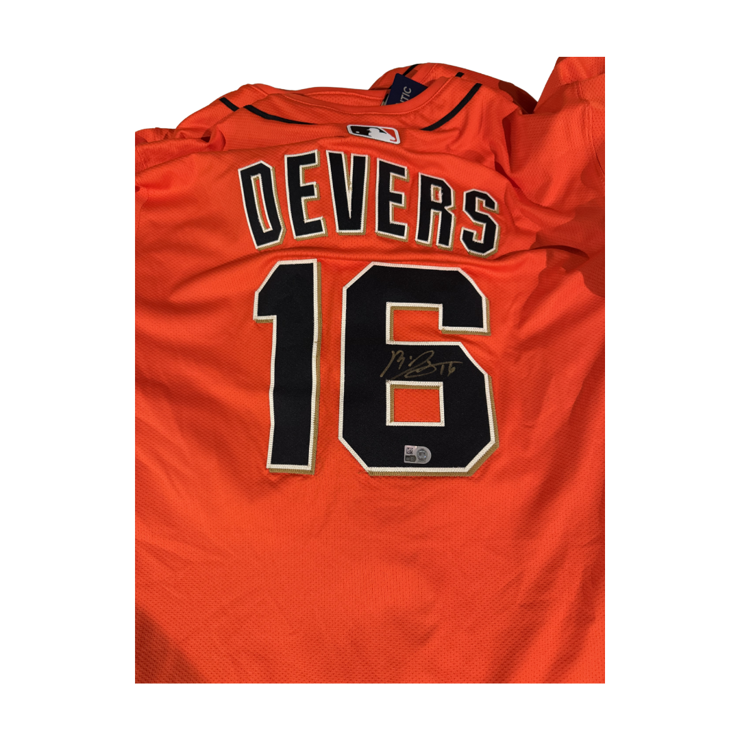 Rafael Devers Autographed Orange San Francisco Giants Authentic Jersey