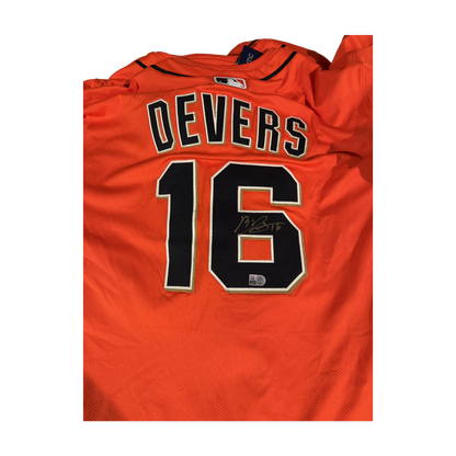 Rafael Devers Autographed Orange San Francisco Giants Authentic Jersey