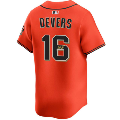 Rafael Devers Autographed Orange San Francisco Giants Authentic Jersey