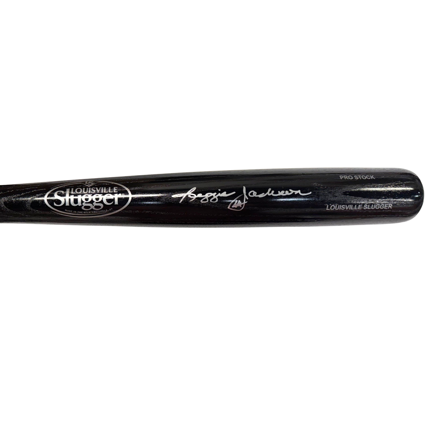 Reggie Jackson Autographed Black Louisville Slugger Bat