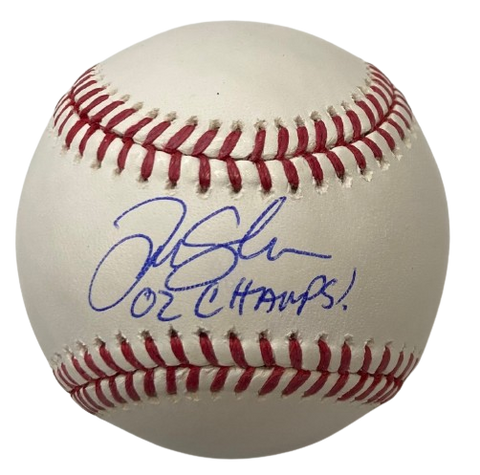 Tim Salmon Autographed "02 Champs" Baseball