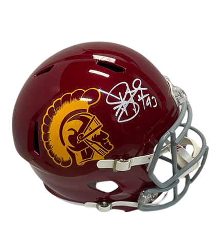 Troy Polamalu Autographed USC Replica Football Helmet