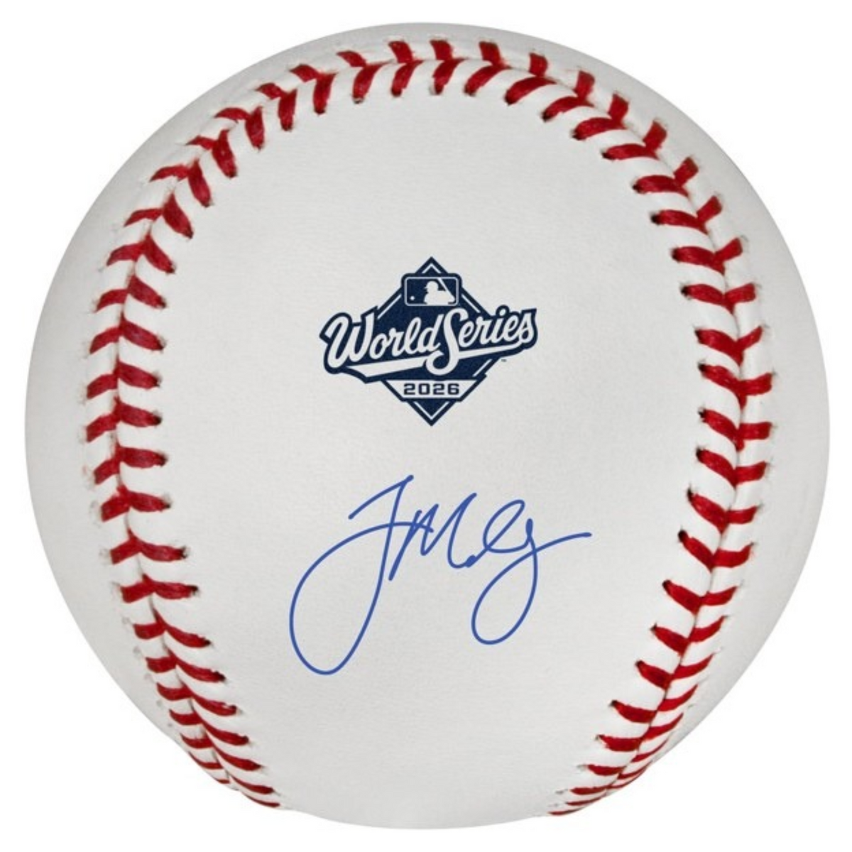 Trevor Megill Milwaukee Brewers Autographed 2026 World Series Logo Baseball