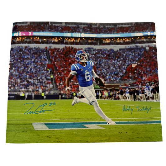 Trinidad Chambliss Autographed "Hotty Toddy!" 16x20 Photo