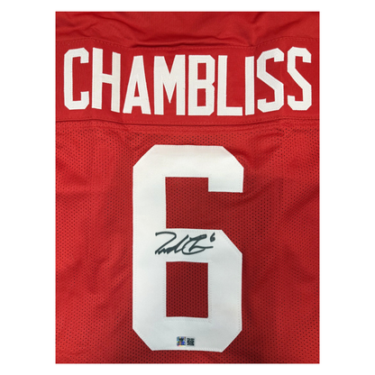 Trinidad Chambliss Autographed Red Custom Jersey