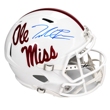 Trinidad Chambliss Autographed Ole Miss White Replica Helmet