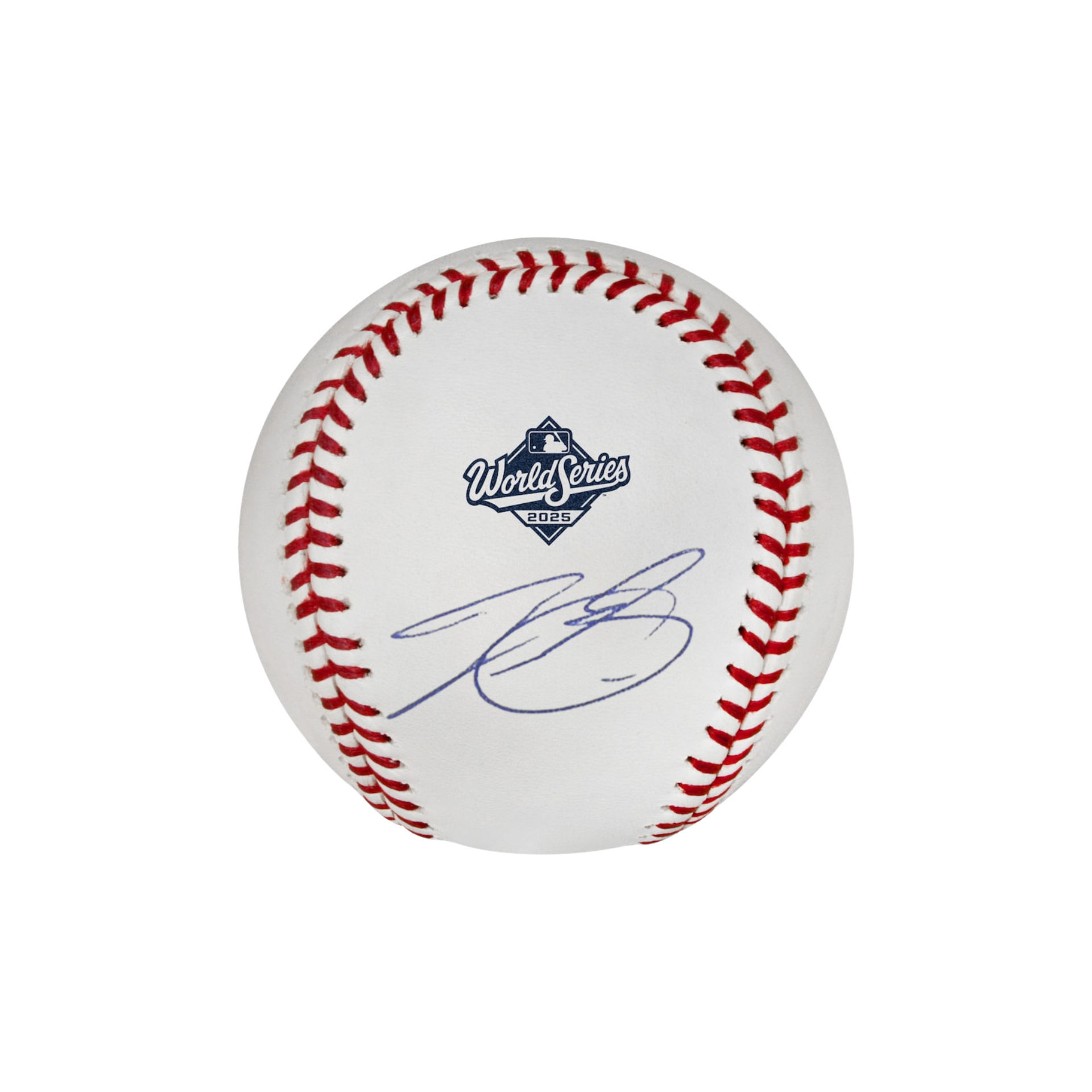 Tyler Glasnow Los Angeles Dodgers Autographed 2025 World Series Logo Baseball - (PRESALE)