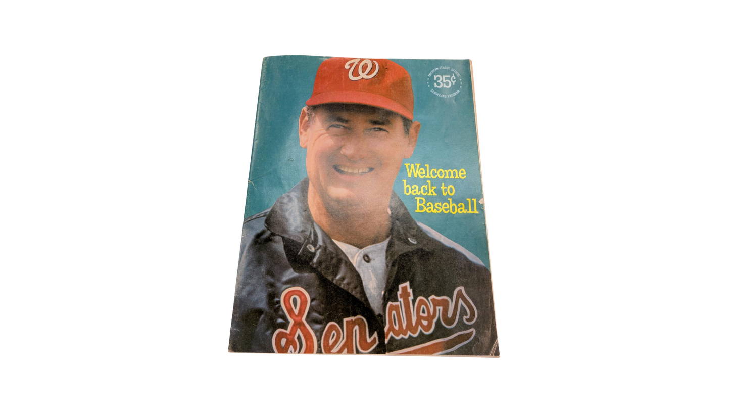 Unsigned Ted Williams program (Dick Bosman's Personal Collection)