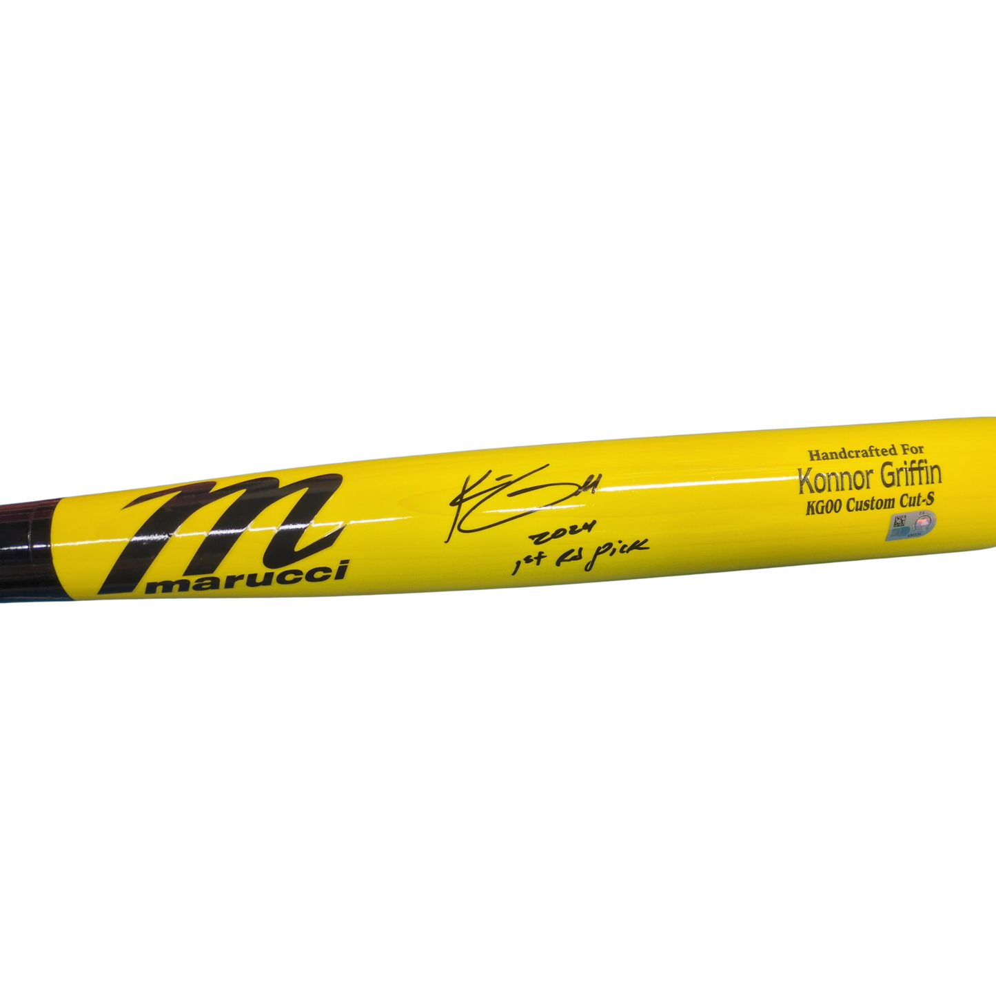 Konnor Griffin Autographed "2024 1ST RD PICK" Game Model Marucci Bat (PRESALE)