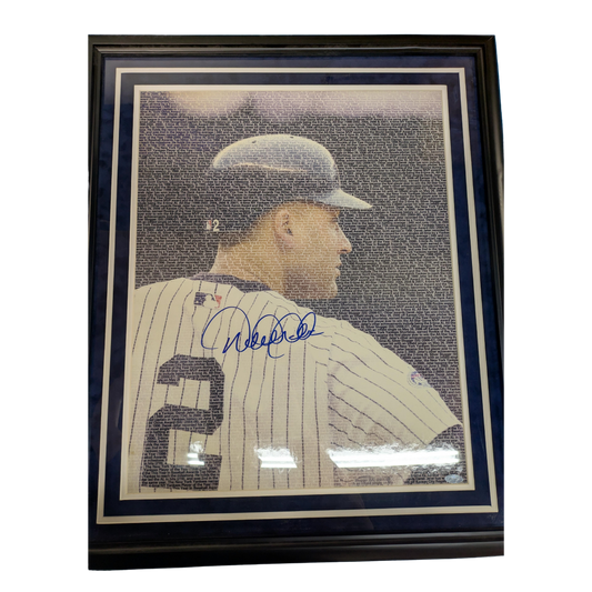 Derek Jeter Autographed Framed Word 16x20 Print (Boof Bonser's Personal Collection)