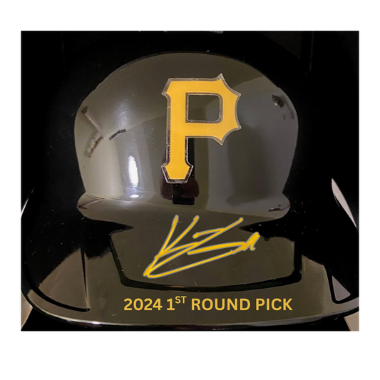 Konnor Griffin Autographed "2024 1ST ROUND PICK" Pirates Batting Helmet - (PRESALE)