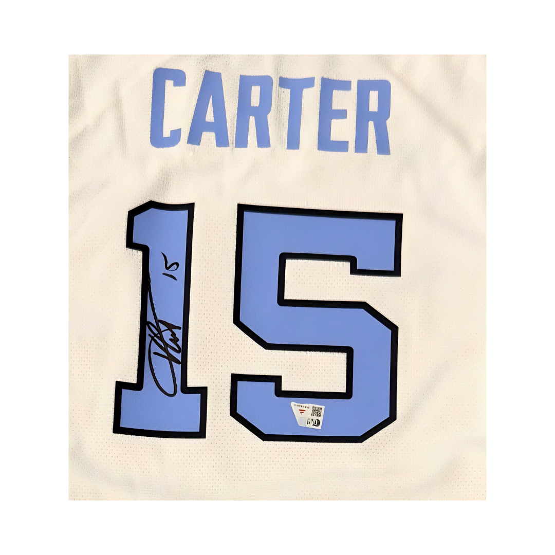 Vince Carter Autographed North Carolina Jordan Basketball Jersey