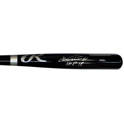 Vladimir Guerrero Sr. Autographed "HOF 18" Black Rawlings Bat