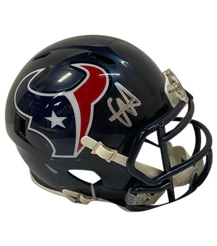 Will Anderson Jr. Autographed Houston Texans Riddell Speed Mini Football Helmet