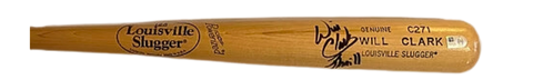 Will Clark Autographed Game Model Louisville Slugger Bat with "Thrill" Inscription