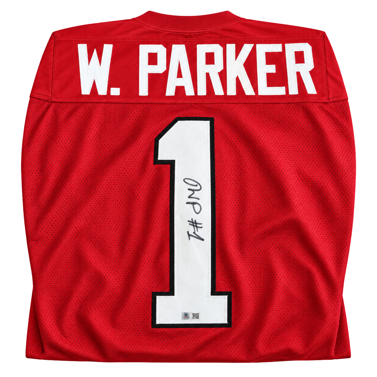 Wayshawn Parker Autographed Red Custom Jersey