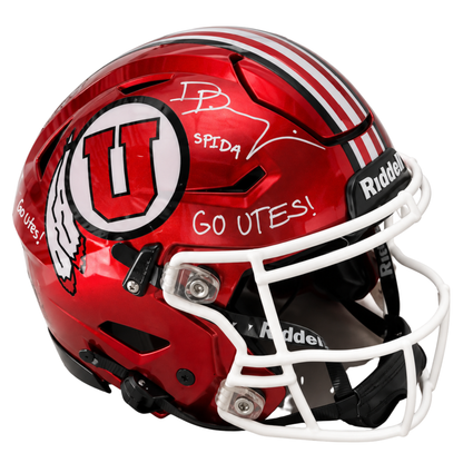 Wayshawn Parker & Devon Dampier Dual Autographed Utah Utes SpeedFlex Authentic Helmet