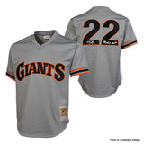 Will Clark Autographed "1989 NLCS MVP" Grey Batting Practice Giants Mitchell & Ness Jersey