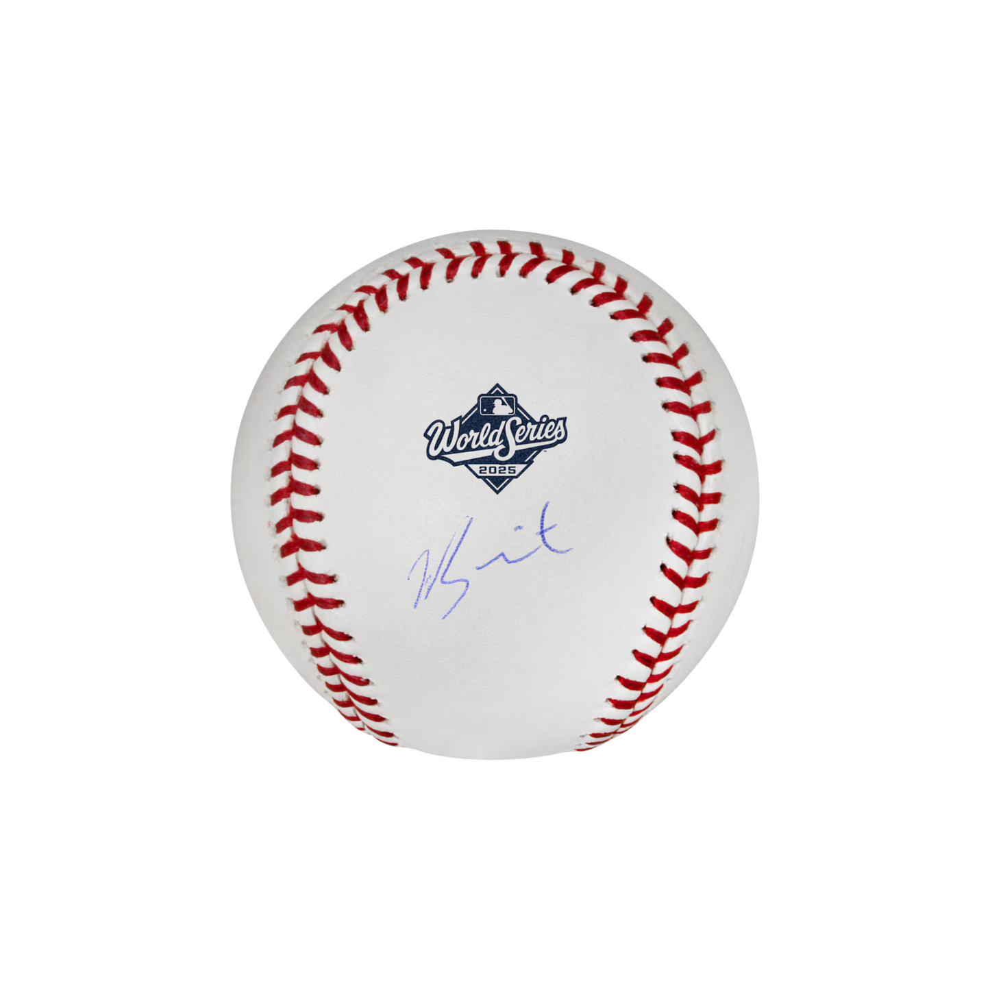 Will Smith Los Angeles Dodgers Autographed 2025 World Series Logo Baseball - (PRESALE)
