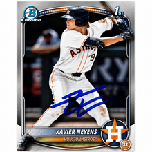 Xavier Neyens Autographed 1st Bowman Chrome Baseball Card