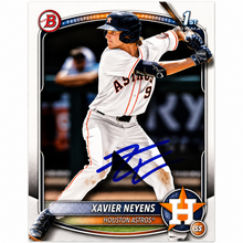 Xavier Neyens Autographed 1st Bowman Baseball Card